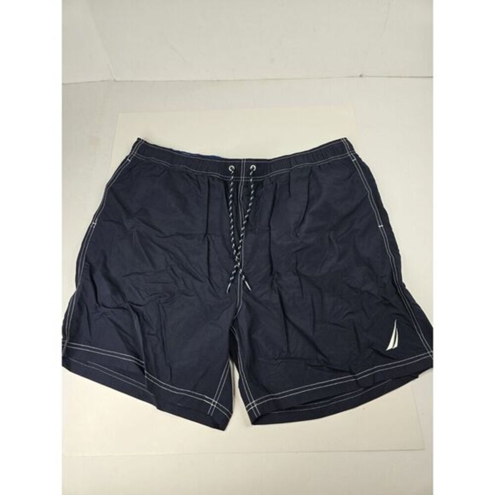 Nautica Shorts Mens XXL Board‎ Shorts Swim Trunks Mesh Lining Blue Summer Beach